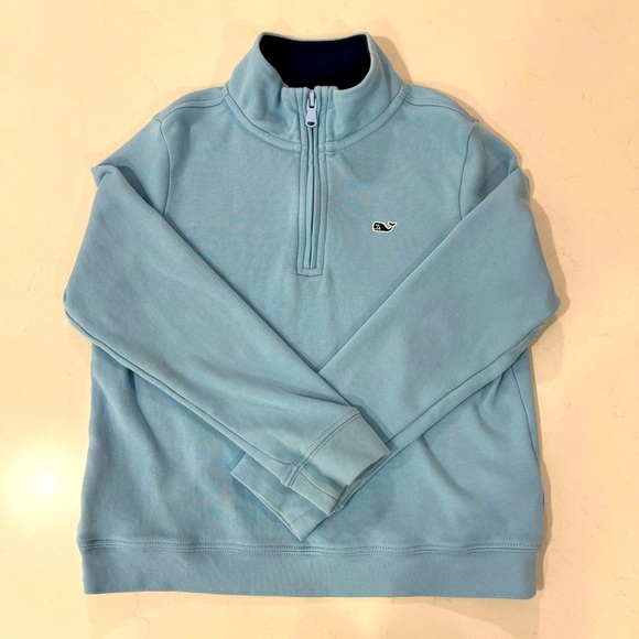Vineyard Vines Boys Saltwater Quarter-Zip
size 7 Jake Blue EUC - Picture 2 of 8